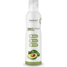 VitalBody+ DailySpray Avokadų aliejus, 800 porcijų, 2 kcal purškiklis kepimui, kepimui ant grotelių ir rafinavimui, sveikam maisto ruošimui, nesvylantis kepimo purškiklis su avokadų aliejumi