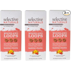 Selective Naturals Woodland Loops Kiaulpienių ir erškėtuogių kiaulytės 2,8 oz - 3 pakuotės