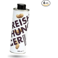 REISHUNGER Premium žemės riešutų aliejus 500 ml - puikiai tinka kepimui ir skrudinimui - idealiai tinka Rytų ir Pietryčių Azijos patiekalams - veganiškas ir be glitimo