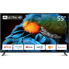 DYON Smart 55 XT-2 138.7 cm (55 Inch) TV (4K Ultra HD Smart TV, HD Triple Tuner (DVB-C/-S2/-T2), Prime Video, Netflix & HbbTV) [Model Year 2022]