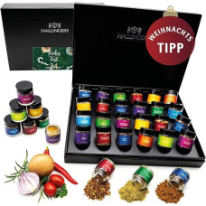 Hallingers Frohes Fest - Spices Christmas Gift Set Handmade, 24 Spices (Set) - Gift Ideas Christmas & Gifts Christmas | New Home Congratulations Friendship Recovery