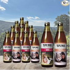 TJURE Dog Smoothie 10 + 2 x 320 ml Mix Action 6 x kalakutiena + 6 x jautiena - skystas maistas šunims namuose ir kelionėse - optimalus aktyvių ir tingių šunų drėkinimas