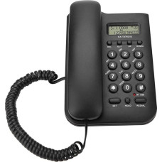 Mavis Laven Corded Telephone, Corded Wall Telephone, Landline Landline Phone with Caller ID, No AC Power Required for the Home, Hotel Office, Black