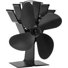 COMBIUBIU Chimney Fan, Stove Fan with 4 Blades, Quiet Operation, Heat Powered Fan, Eco Friendly for Wood Fired Fireplaces