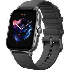 Amazfit GTS 3 Smartwatch Fitness, Menstrual Cycle Control, Heart Rate, SpO2 and Stress Level, Smart Watch with More Than 150 GPS Sports Modes, 5 ATM Waterproof, Built-in Alexa (Black)