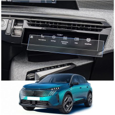 CDEFG [Pack of 2] Compatible with Peugeot E-3008 E-5008 GT Allure 2024 2025 Air Conditioning Screen Protector 4H Scratch-Resistant GPS Transparent Screen Protector Car Navigation Film Accessories