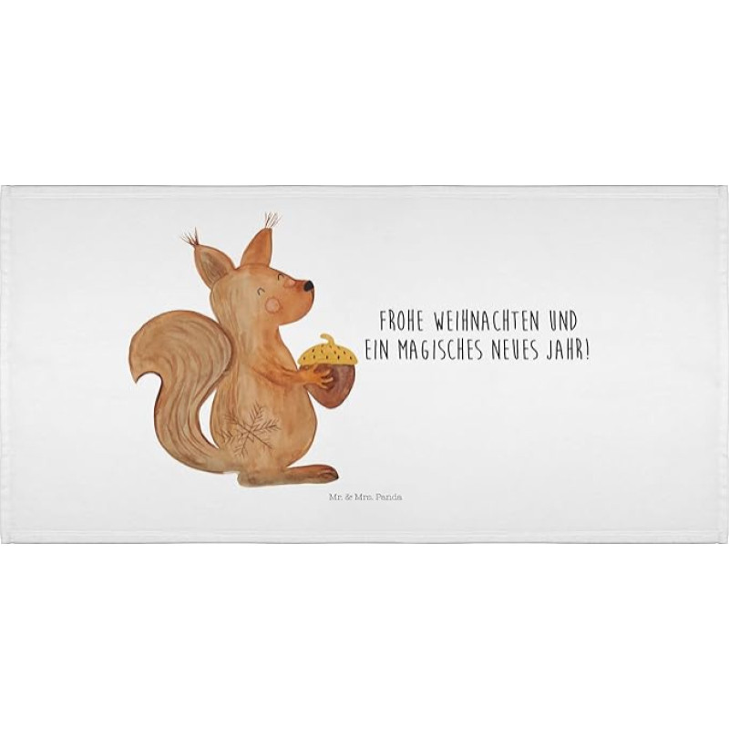 Mr. & Mrs. Panda 50 x 100 Towel Squirrel Christmas Time Gift Happy New Year Christmas Greeting Christmas Baby Towels
