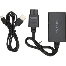 Vikye N64 to HDMI Converter Adapter, N64 to HD Multimedia Interface Converter Supports 720P 1080P Switching Full HD Video Converter Adapter for N64 Display Mode