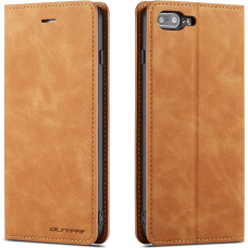 QLTYPRI Forwenw Vintage Slim Mobile Phone Case with Magnetic Absorption, Leather, for iPhone.