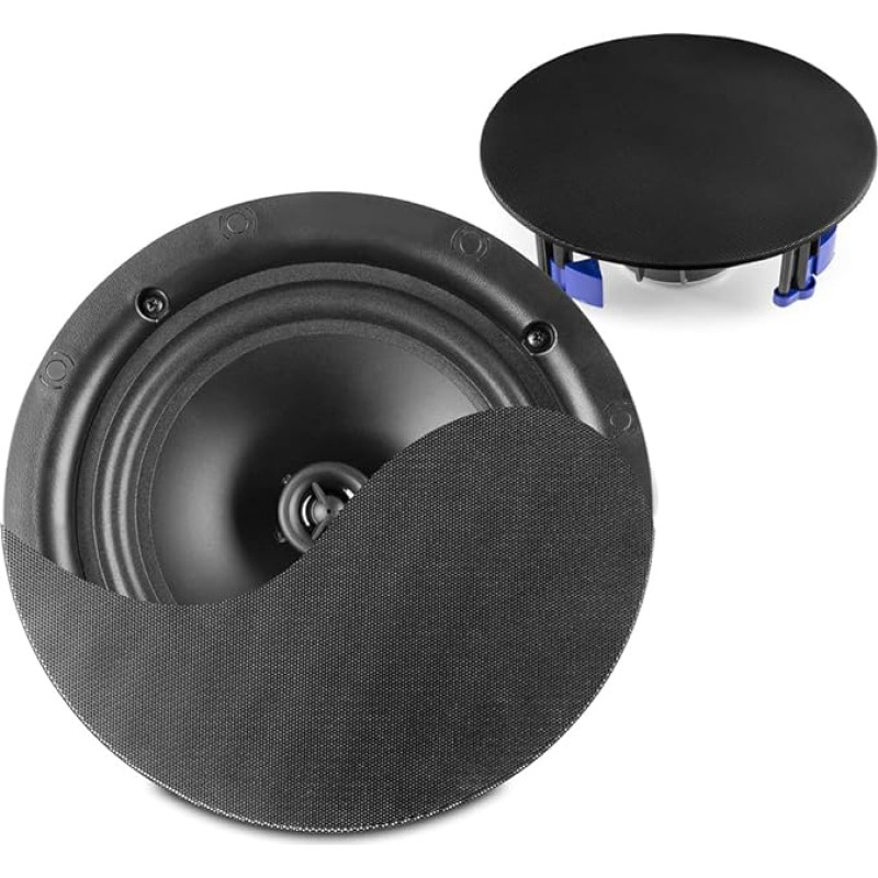 Power Dynamics NCBT5B Set of 2 Ceiling Speakers with Bluetooth - Black