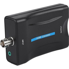Ejoyous BNC to HDMI Converter, BNC to HDMI Adapter Display HD BNC to HDMI Connector DC 5V Mini HDMI Video Audio Converter for PS2 PS3 PSP WII XBOX360