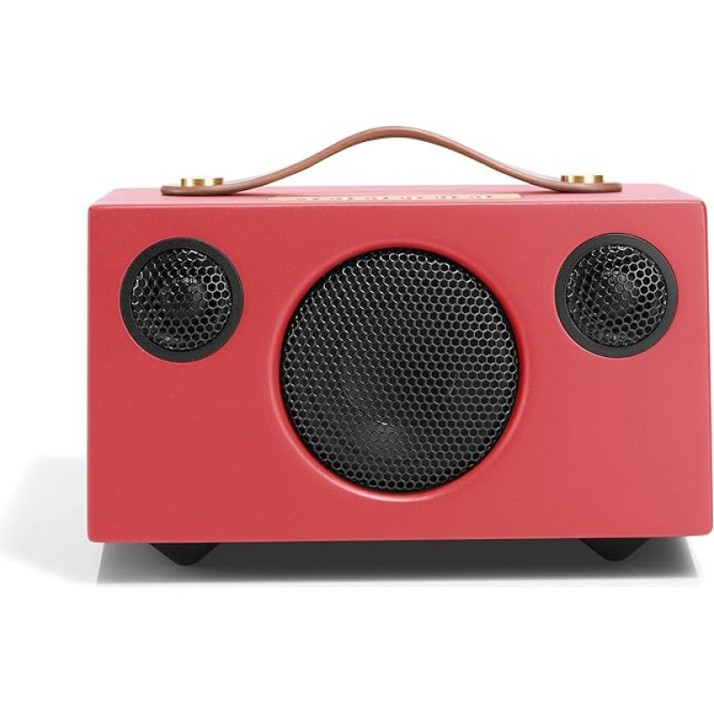 Audio Pro Addon T3+ Coral - Portable Speaker with Bass Reflex Box, Bluetooth & WiFi - Wireless Speaker with USB Out & Digital Amplifier - Up to 30 Hours Battery