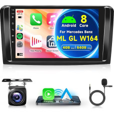 8 Core 4G + 64G Wireless Carplay Android Car Radio 2 DIN for Mercedes Benz ML GL W164 ML350 ML500 GL320 X164 ML280 GL350 GL450