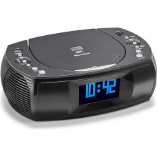 Karcher UR 1308 Radio Alarm Clock with Dual Alarm, USB Charger & Battery Backup Function