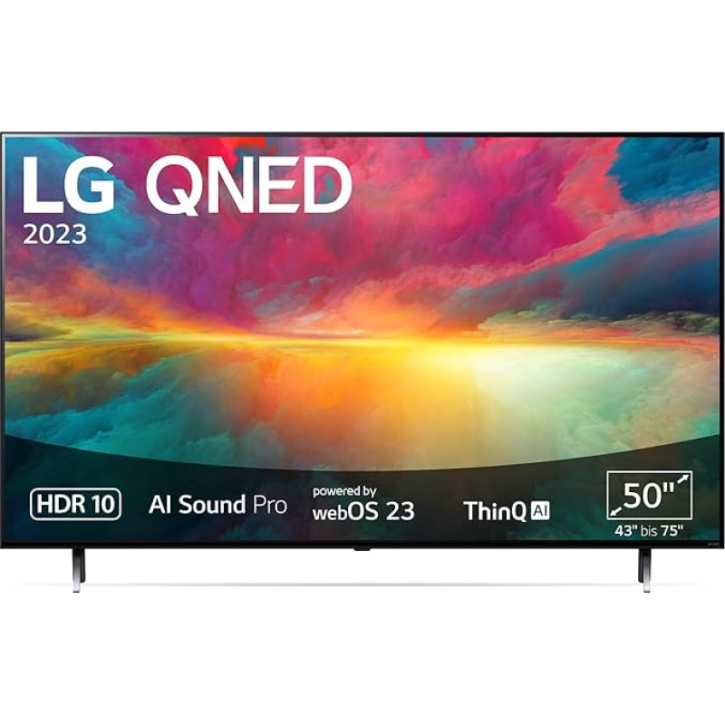 LG 50QNED756RA 127 cm (50 Inch) 4K QNED MiniLED TV (Active HDR, 60 Hz, Smart TV) [Model Year 2023]