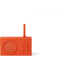 Lexon TYKHO 3 Portable Bluetooth Speaker with FM Radio, Waterproof and Rechargeable Battery - Orange