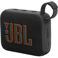 JBL Go 4 in Black - Portable Bluetooth Speaker Box with JBL Pro Sound, Deep Bass and Playtime Boost Function - Waterproof and Dustproof - 7 Hours Runtime