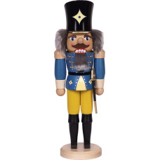 Saico NK21034 Nutcracker, Wood, Blue, 36 cm