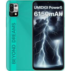 UMIDIGI Power 5 išmanusis telefonas be sutarties, 3GB + 64GB mobilusis telefonas pigus, 6150 mAh baterija, 