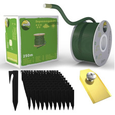 250 m riboženklis + 750 įžeminimo smaigų + 30 peilių robotui vejapjovei Vejos vejapjovei Vejos roboto priedų rinkinys Paieškos kabelio riboženklis - suderinamas su 