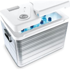 MOBICOOL MQ40A - 39 l electric Cooler, Aluminum, portable Car Cooler 12/230 V, Mini fridge, cool box for Campervan RV Boat Travel Picnic Truck