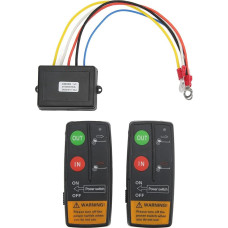 2pcs Wireless Winch Remote Control Kit 12V Recovery Switch Universal for Truck ATV SUV 75ft Range 12V 24V High Sensitivity