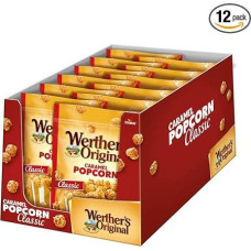 Werther's Original Caramel Popcorn (12 x 140g) / Popcorn with Cream Caramel Coating