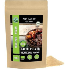 Organic Date Sugar (500 g), Organic Date Powder from Controlled Organic Gluten-Free, Lactose-Free, Ground Dates, Laboratory Tested, Vegan