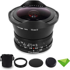 TTARTISAN 7,5 mm F2.0 APS-C didelės diafragmos su 180° matymo kampu 