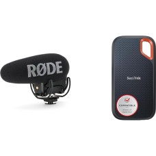RØDE VideoMic Pro+ Premium Shotgun Microphone & SanDisk Extreme Portable SSD 1TB