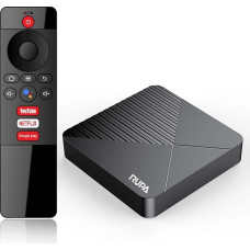 RUPA Android TV Box, 2023 Android Box 13.0 with RAM 2G ROM 16G WiFi6 Enternet 10/100M Bluetooth 5.0 USB 3.0 Supports 3D HD 8K TV Box