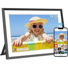 Skaitmeninis nuotraukų rėmelis WLAN 10,1 colio 1280 x 800 IPS LCD jutiklinis ekranas, integruota 32 GB atmintis, automatinis pasukimas, akimirksniu dalijimasis akimirkomis per 