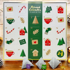 MIJOMA Tea Advent Calendar 24 Days of Tea - 24 Premium Teas in Bags, Rainforest Alliance Certified, Varieties: Redbush Tea, Green Tea, Black Tea Flavoured, 24 x 1.5 g Bags