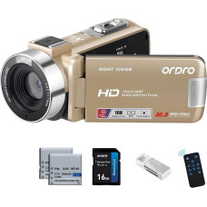 ORDRO HDV-B320 Full HD 1080P 30MP vaizdo kamera 18X skaitmeninis priartinimas IR naktinio matymo 