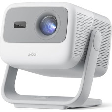 JMGO N1 projektorius, 1080P FHD projektorius, 750 ISO liumenų mini projektorius lauke, 150 colių trigubo lazerio 3D projektorius namų kinui, gimbalinis automatinis vaizdo koregavimas, 2 x 5 W 