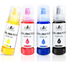 L&C Sublimation Ink for Epson Ecotank 2840 ET2830 2815 4810 EcoTank Printer EcoTank Printer