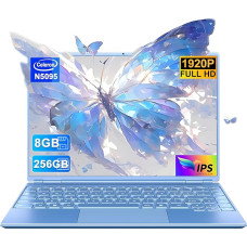 NOTODD 14 colių nešiojamasis kompiuteris su 8 GB + 256 GB SSD, išplečiamas 1 TB SSD, nešiojamasis kompiuteris su 