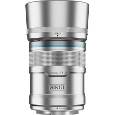 SIRUI Sniper 56 mm automatinio fokusavimo objektyvas F1.2 plataus kampo APS-C fotoaparato objektyvas (Z-Mount, sidabrinis)