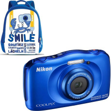 NIKON kompaktinis fotoaparatas COOLPIX W100 BLEU + SAC A DOS