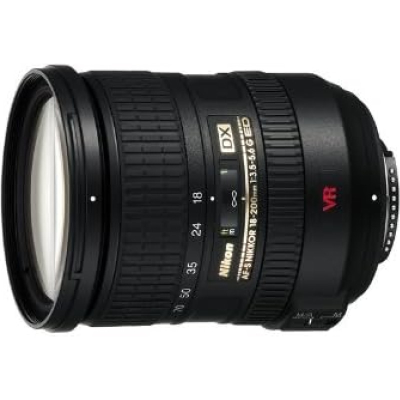 Nikon 18-200 mm F3.5-5.6G IF-ED AF-S VR DX (atnaujintas)