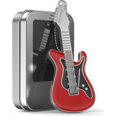 FEBNISCTE 16GB USB 2.0 Flash Drive Memory Stick Red Metal Guitar Geriausia dovana