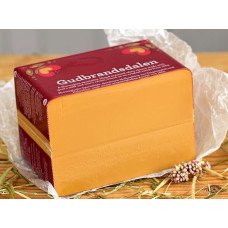 Gudbrandsdalen 500g - Tine Brunost Gjetost Išrūgų sūris (Norvegijos rudasis sūris)