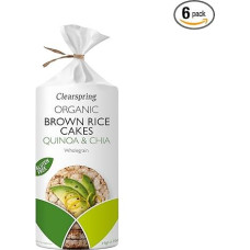 Clearspring Qunioa & Chia Reiskuchen, 120 g, 6 Stück