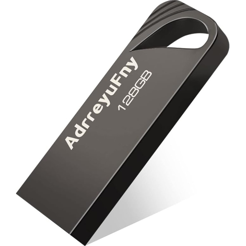 USB Flash Drive,128GB USB 2.0 Pendrive 128GB Metal Waterproof USB Flash Drive USB Flash Drive for Computer Tablet PC (Grey)