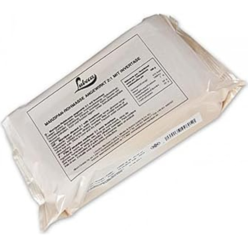 Raw Marzipan, Impacted - Modelling Marzipan, 35% Mediterranean Almonds, Lubeca, 1 kg