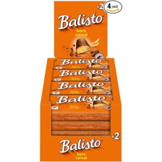 Balisto Bar Grain 4 x 20 x 37 g Biscuit with Whole Grain, Coated in Milk Chocolate - Chocolate Bar Snack Chocolate