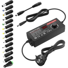 SHNITPWR Universalus maitinimo šaltinis 9V~36V 4A 144W DC 9V 12V 14V 19V 24V 30V 36V Reguliuojamas kintamosios srovės nuolatinės srovės adapteris 5,5x2,5 mm su 14 antgalių CCTV kameros garsiakalbiui