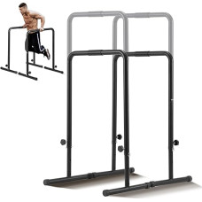 VEVOR Dip Bars Dip Stand stotelė su reguliuojamu aukščiu, 200 kg fitneso treniruočių Dip Bar stotelė, stabilizatorius, Parallet Push Up stendas, lygiagrečios juostos stiprinimo treniruotės namų sporto salėje