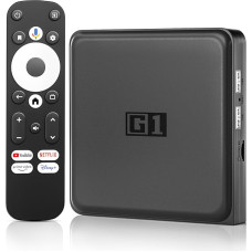 Android TV Box G1 - Smart TV Box 4K Compatible with Google Netflix Certified, TV Box Android 2024 Soporta WiFi6, BT5.0 AV1, 4G+32G, Compatible Dolby Vision & Audio, HDR10+, Voice Assistant