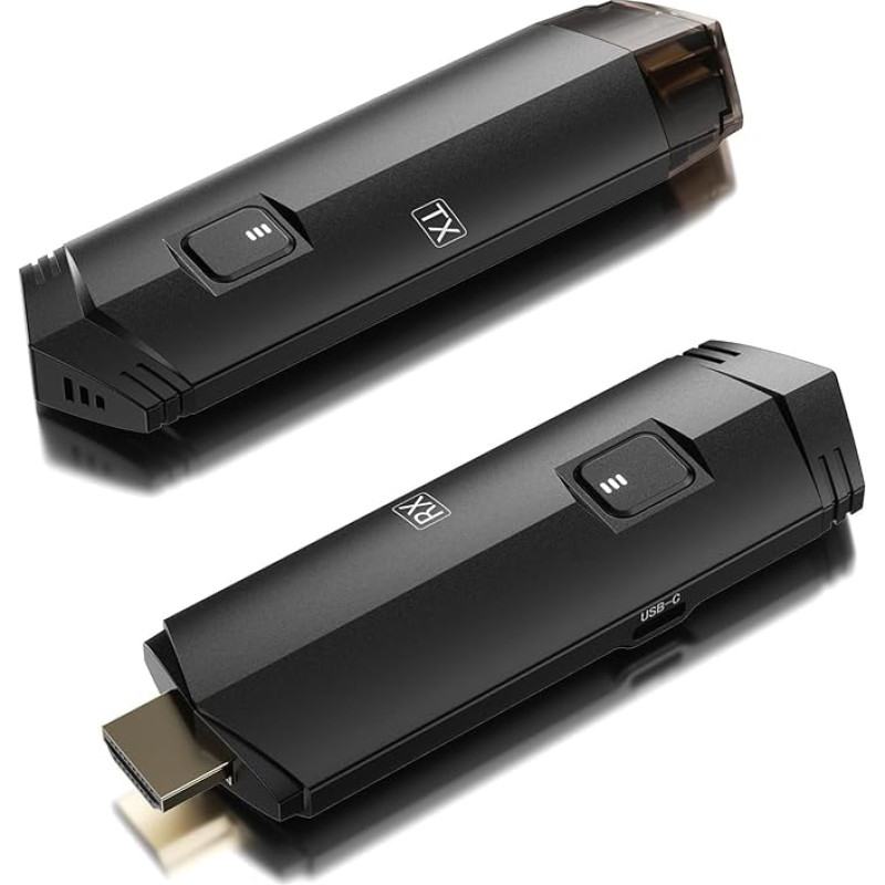 Doando Wireless HDMI Transmitter and Receiver - Plug & Play, Supports 1080P HD HDMI, 2.4/5GHz, Audio/Video Streaming from PC/Laptop to HDTVs Projectors. Simple, Wireless and Convenient